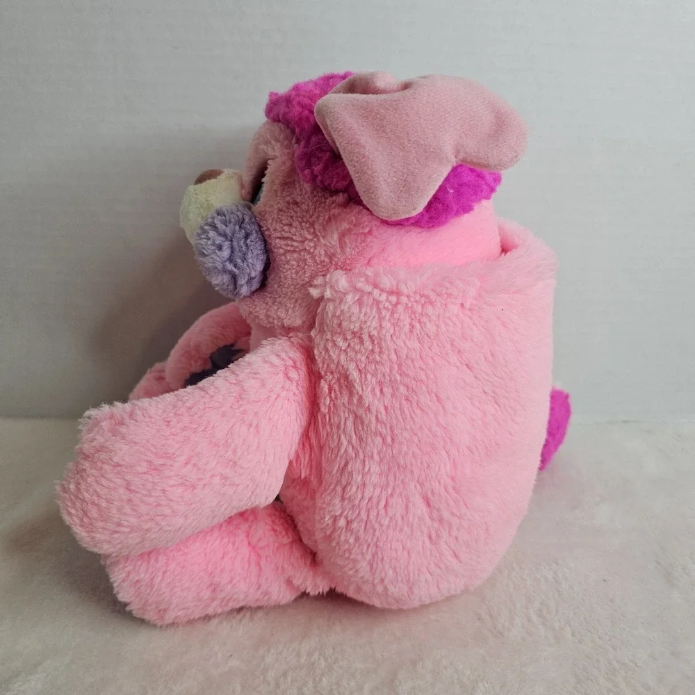 Vintage 1985 Pink Party Popples Plush Stuffed Animal American Greetings Mattel